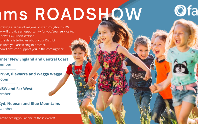 Fams Roadshow Reminder – We’re coming to you!